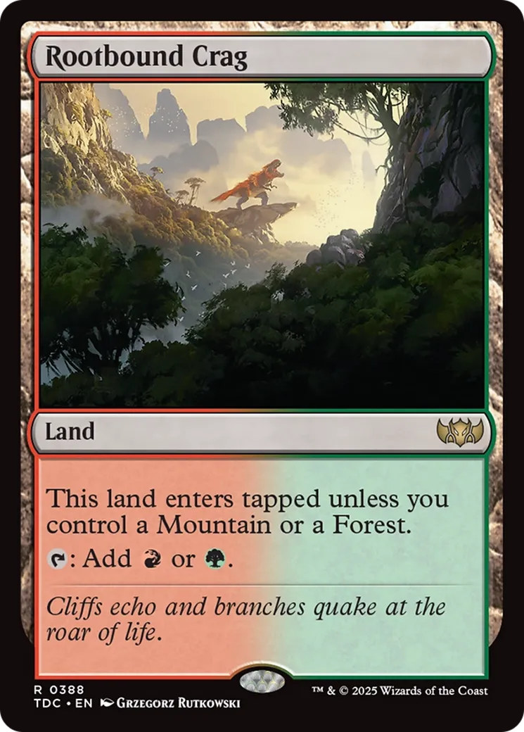 Mont enraciné — Tarkir: Dragonstorm Commander — Magic: The Gathering