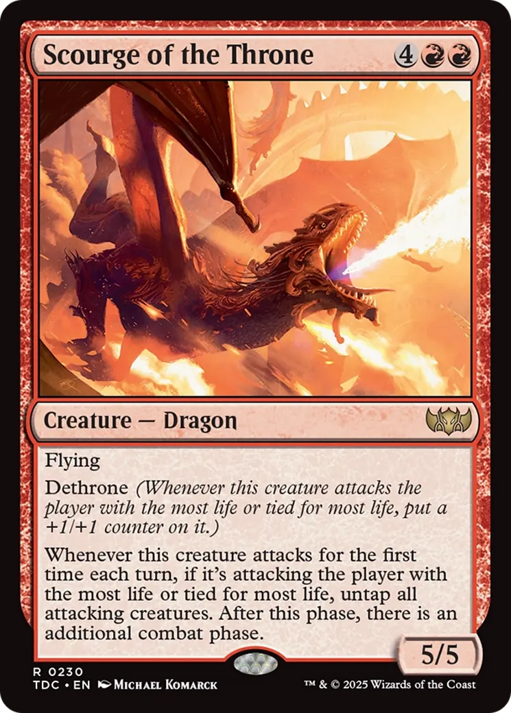 Scourge of the Throne — Tarkir: Dragonstorm Commander — Magic: The Gathering
