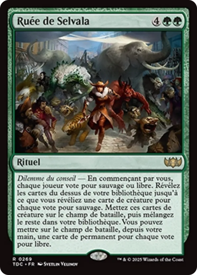 Ruée de Selvala — Tarkir: Dragonstorm Commander — Magic: The Gathering