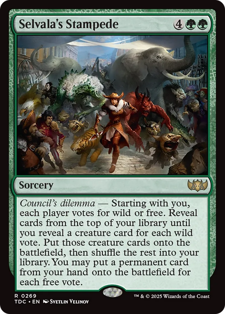 Ruée de Selvala — Tarkir: Dragonstorm Commander — Magic: The Gathering