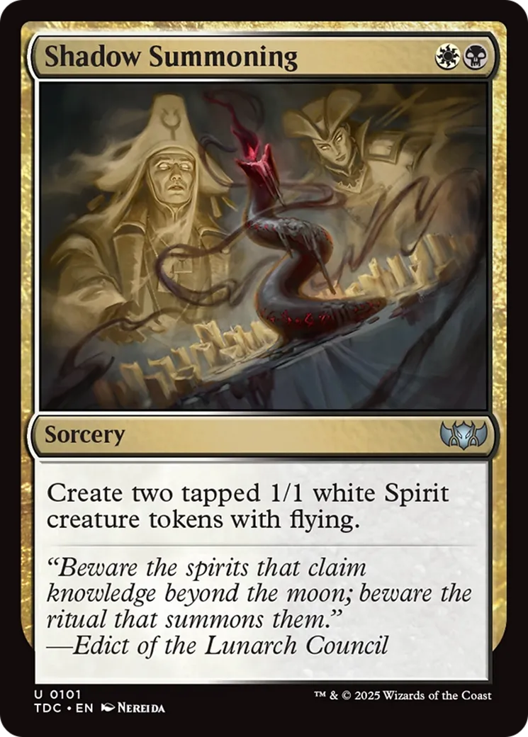 Invocation des ombres — Tarkir: Dragonstorm Commander — Magic: The Gathering