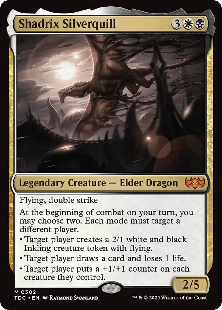 Shadrix Silverquill — Tarkir: Dragonstorm Commander — Magic: The Gathering