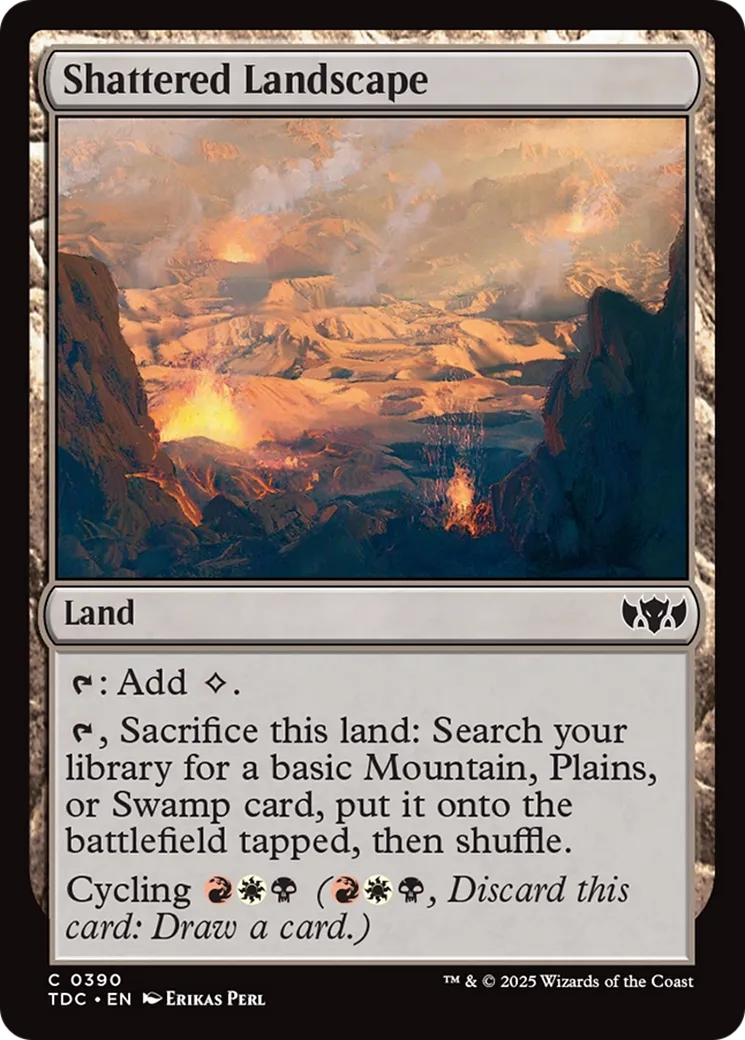 Paysage fracassé — Tarkir: Dragonstorm Commander — Magic: The Gathering