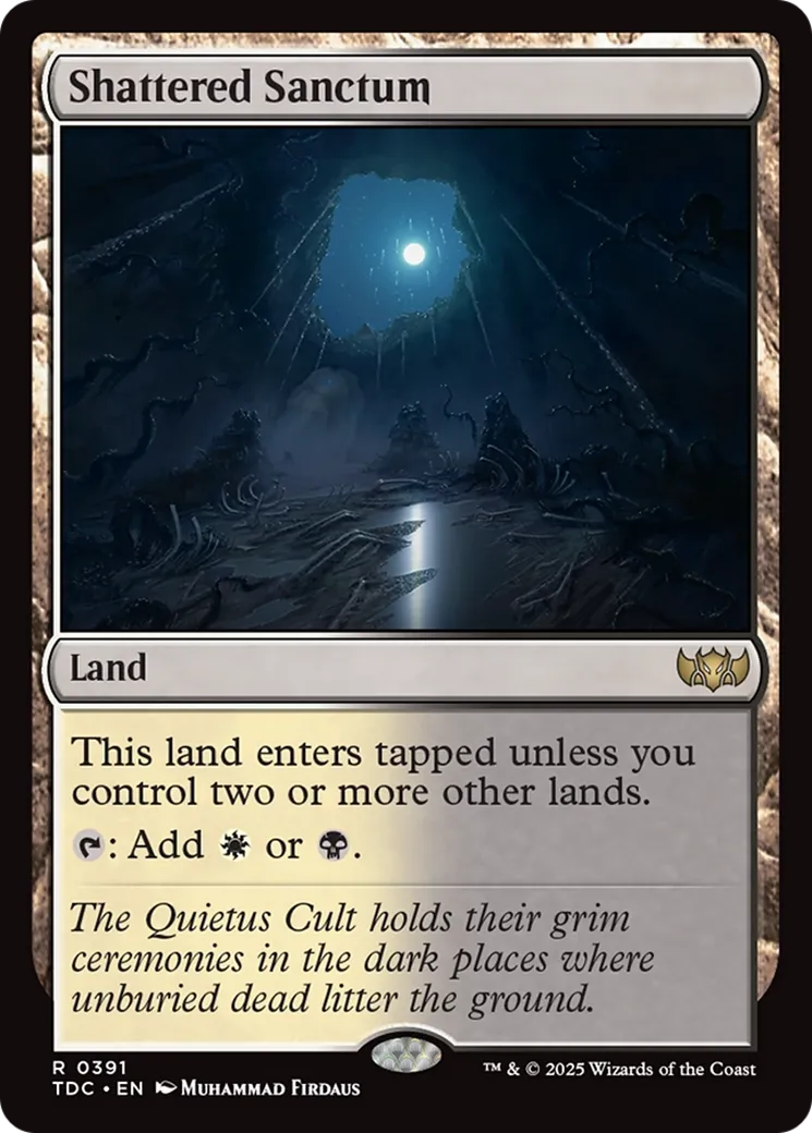 Shattered Sanctum from Tarkir: Dragonstorm Commander - Magic: The Gathering