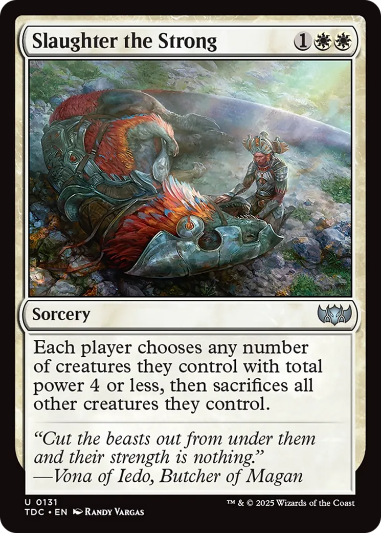 Slaughter the Strong — Tarkir: Dragonstorm Commander — Magic: The Gathering