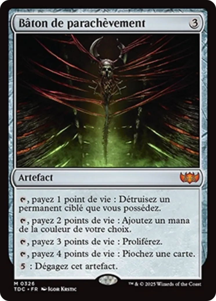 Bâton de parachèvement — Tarkir: Dragonstorm Commander — Magic: The Gathering