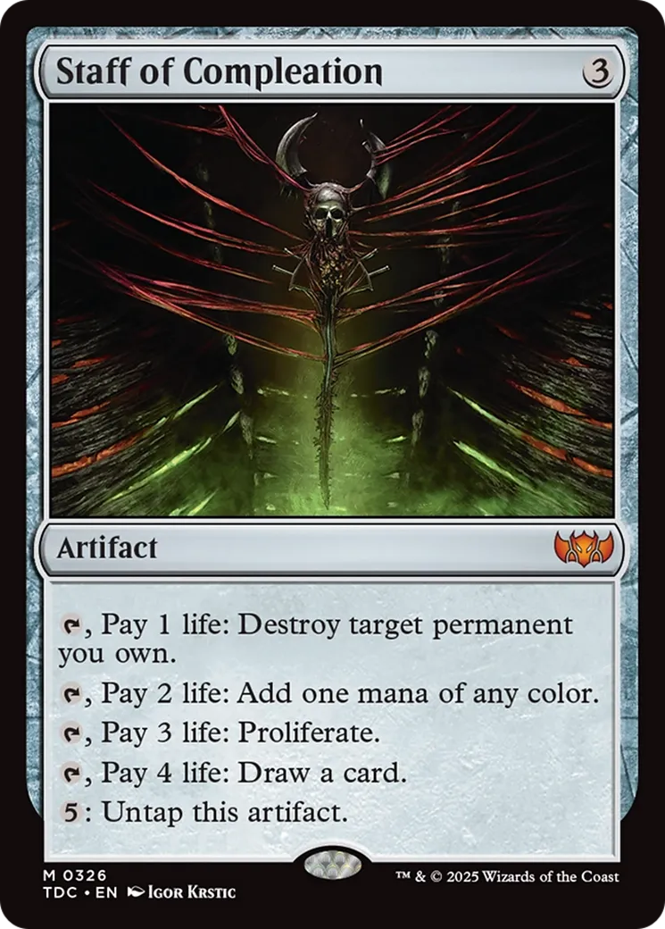 Bâton de parachèvement — Tarkir: Dragonstorm Commander — Magic: The Gathering