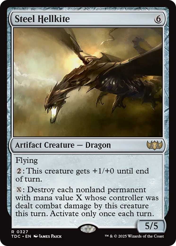 Steel Hellkite — Tarkir: Dragonstorm Commander — Magic: The Gathering