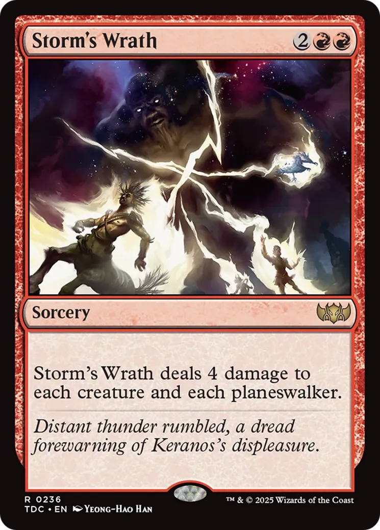 Storm's Wrath — Tarkir: Dragonstorm Commander — Magic: The Gathering