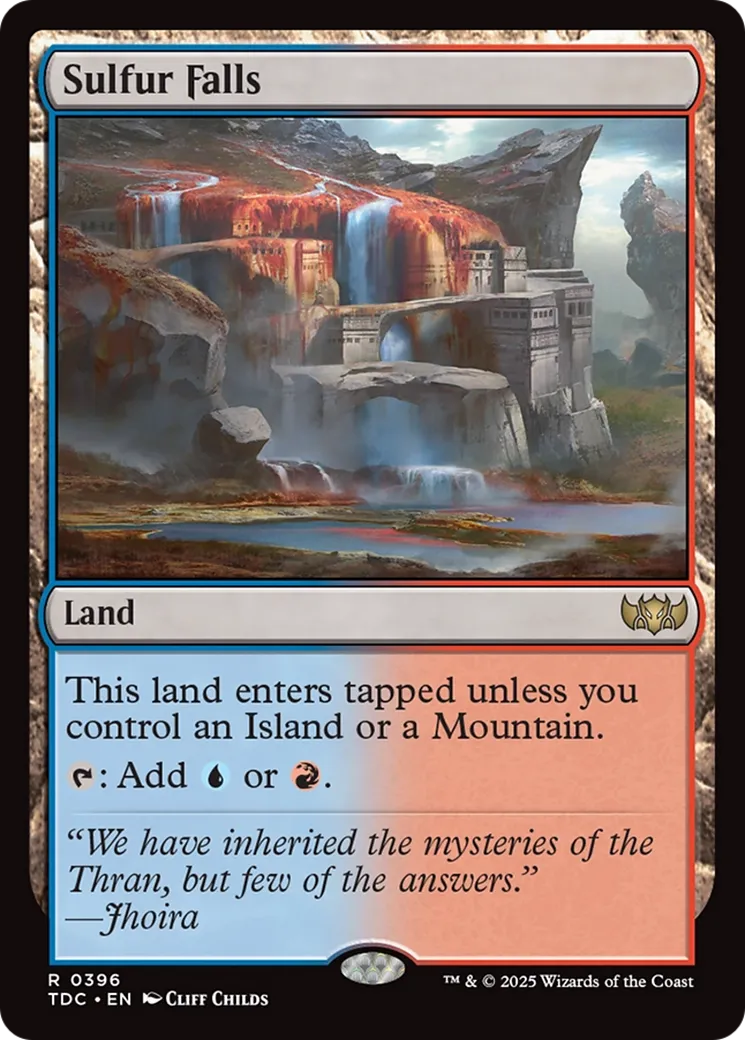 Chutes de soufre — Tarkir: Dragonstorm Commander — Magic: The Gathering