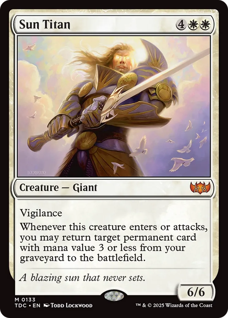 Sun Titan — Tarkir: Dragonstorm Commander — Magic: The Gathering