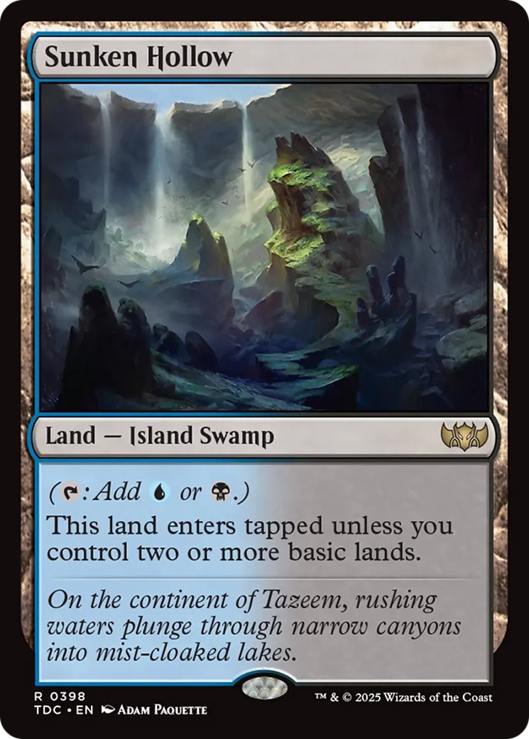 Dépression engloutie — Tarkir: Dragonstorm Commander — Magic: The Gathering