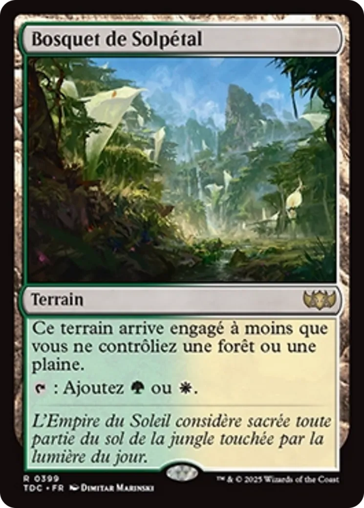 Bosquet de Solpétal — Tarkir: Dragonstorm Commander — Magic: The Gathering