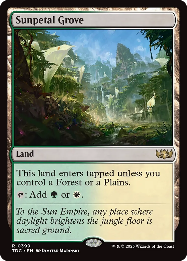 Bosquet de Solpétal — Tarkir: Dragonstorm Commander — Magic: The Gathering