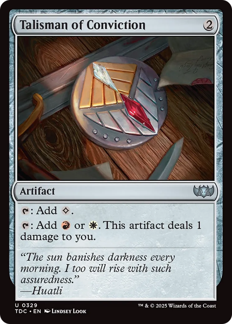 Talisman of Conviction — Tarkir: Dragonstorm Commander — Magic: The Gathering
