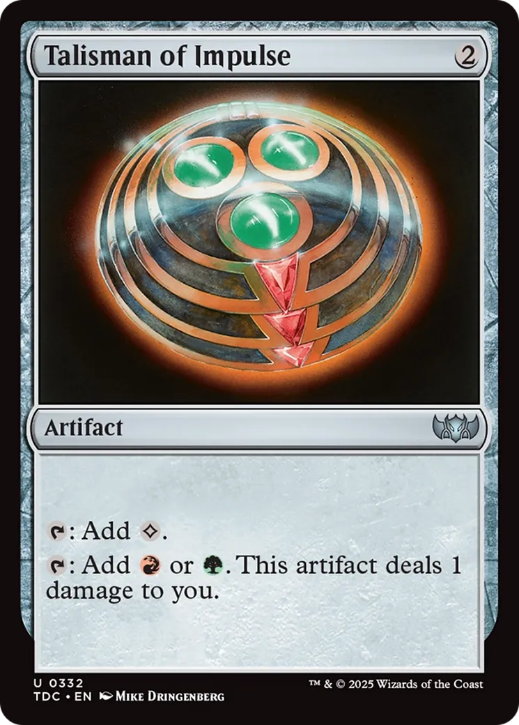 Talisman d'impulsion — Tarkir: Dragonstorm Commander — Magic: The Gathering