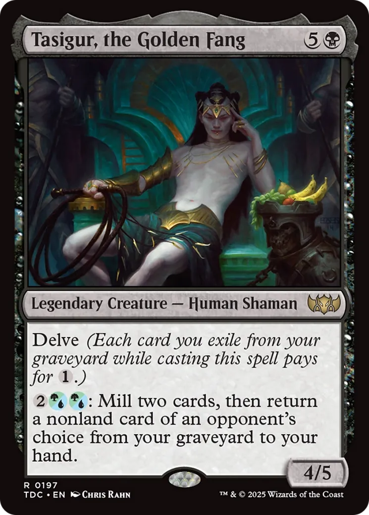 Tasigur, le Croc doré — Tarkir: Dragonstorm Commander — Magic: The Gathering