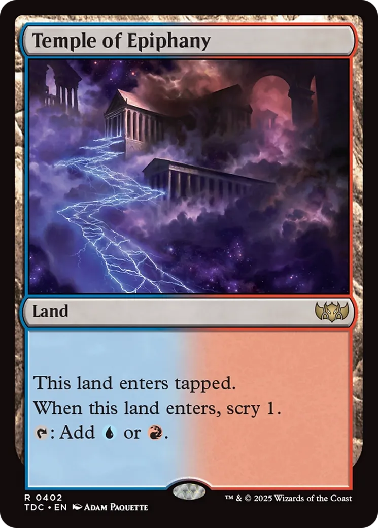 Temple de la révélation — Tarkir: Dragonstorm Commander — Magic: The Gathering
