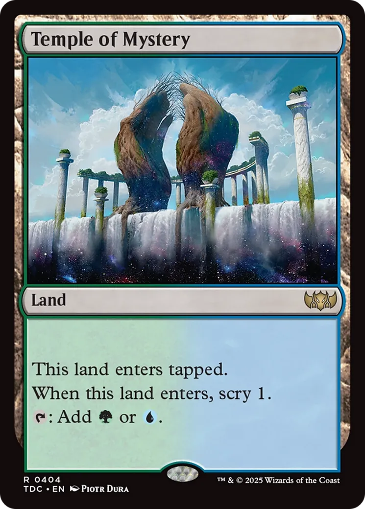 Temple of Mystery — Tarkir: Dragonstorm Commander — Magic: The Gathering