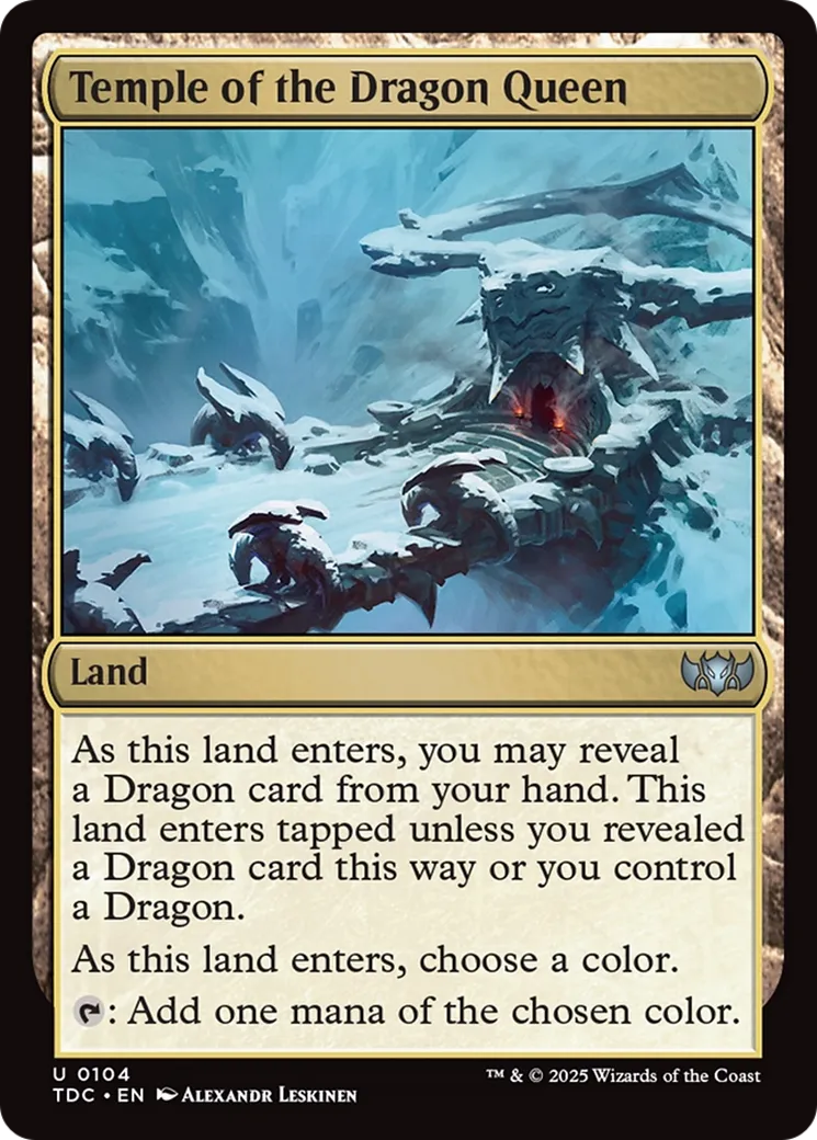 Temple de la Reine des Dragons — Tarkir: Dragonstorm Commander — Magic: The Gathering
