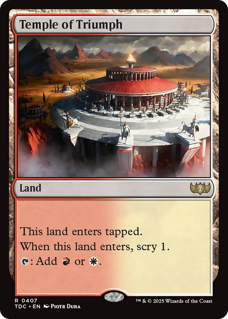 Temple of Triumph — Tarkir: Dragonstorm Commander — Magic: The Gathering