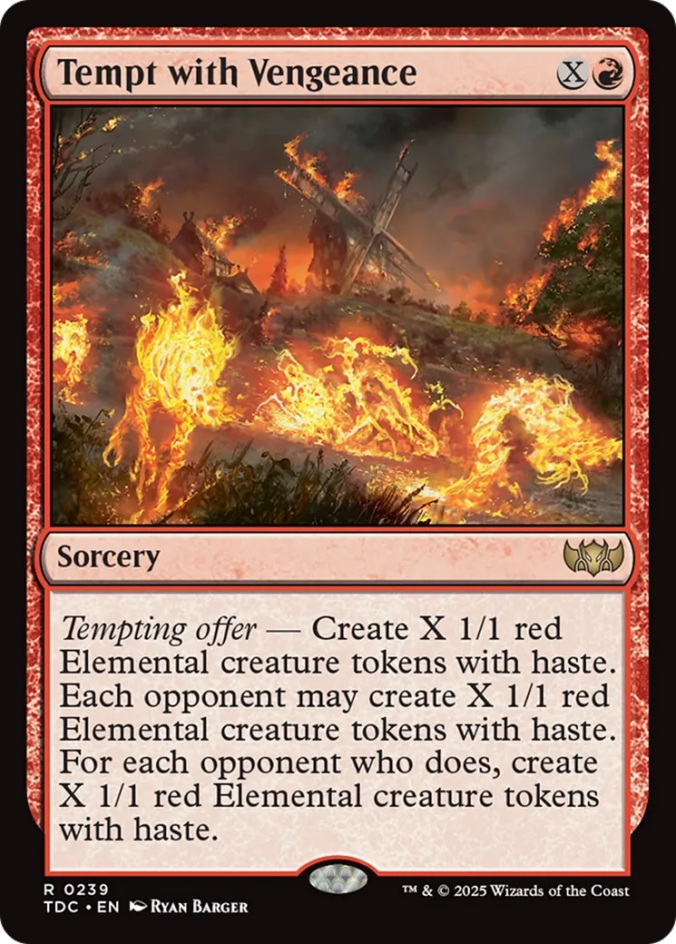 Tentation de la vengeance — Tarkir: Dragonstorm Commander — Magic: The Gathering