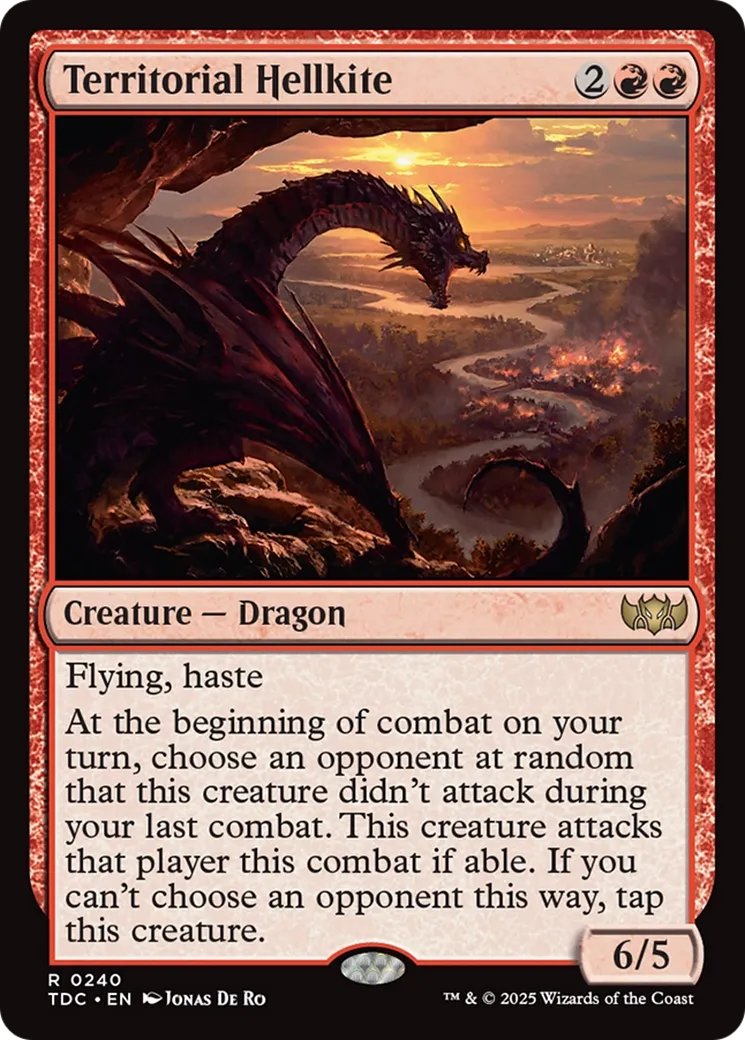 Escouflenfer territorial — Tarkir: Dragonstorm Commander — Magic: The Gathering