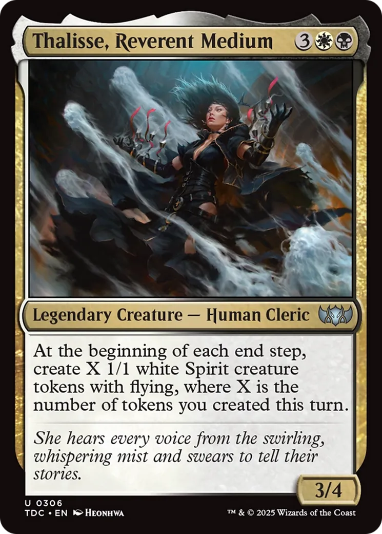 Thalisse, Reverent Medium — Tarkir: Dragonstorm Commander — Magic: The Gathering
