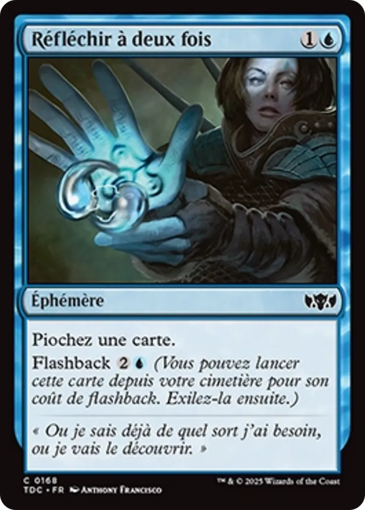 Réfléchir à deux fois — Tarkir: Dragonstorm Commander — Magic: The Gathering