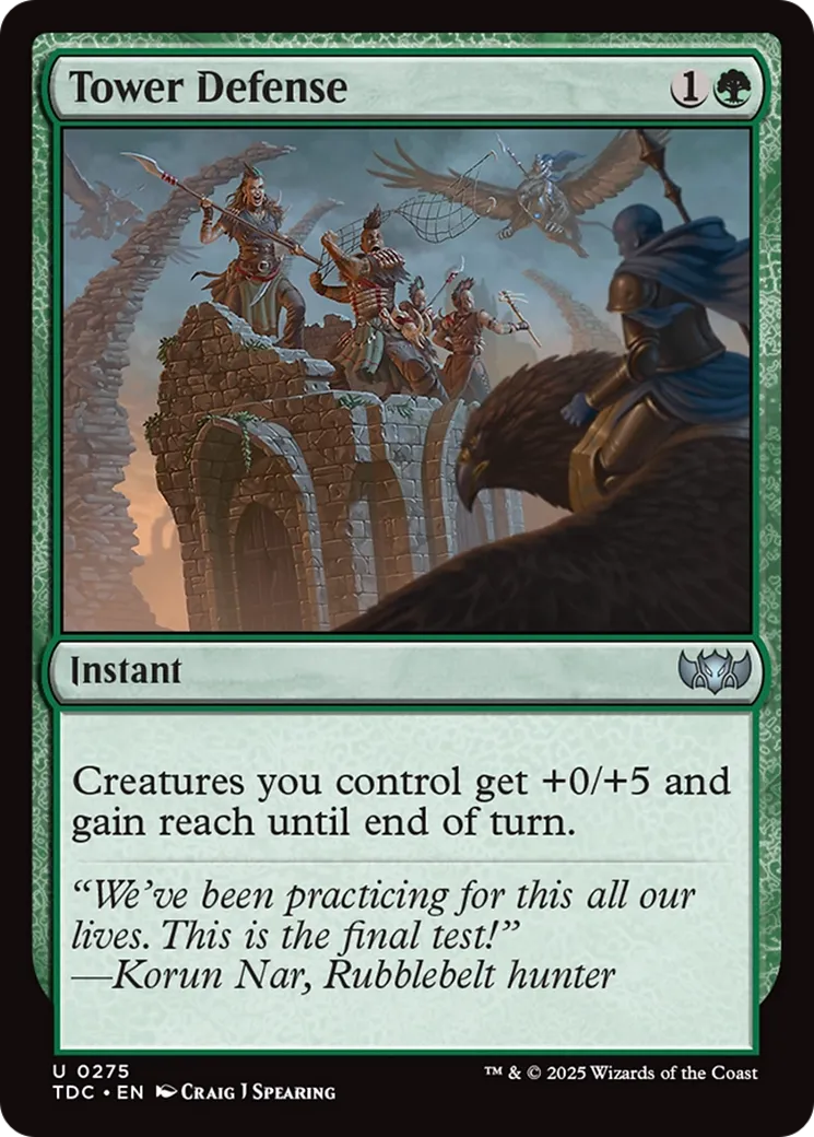 Défense de tour — Tarkir: Dragonstorm Commander — Magic: The Gathering