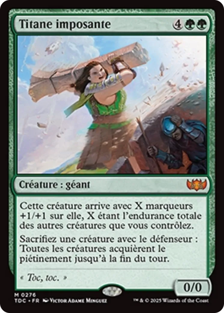 Titane imposante — Tarkir: Dragonstorm Commander — Magic: The Gathering