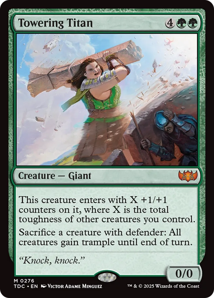 Titane imposante — Tarkir: Dragonstorm Commander — Magic: The Gathering