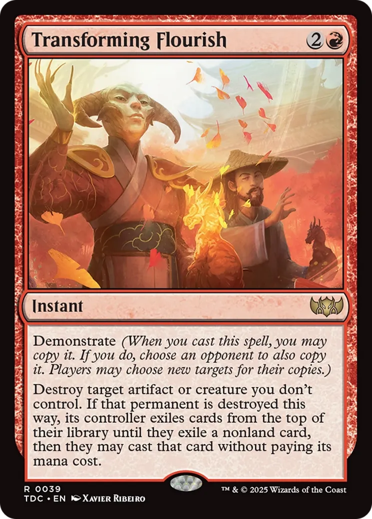 Fioriture en transformation — Tarkir: Dragonstorm Commander — Magic: The Gathering