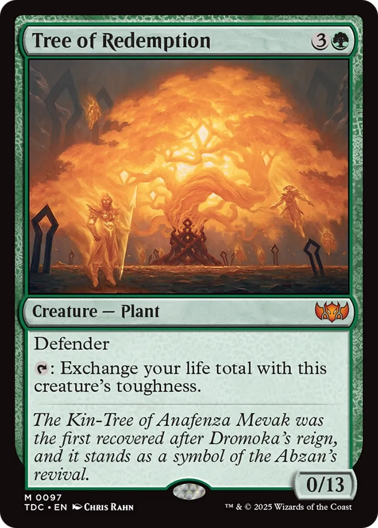 Arbre de la rédemption — Tarkir: Dragonstorm Commander — Magic: The Gathering
