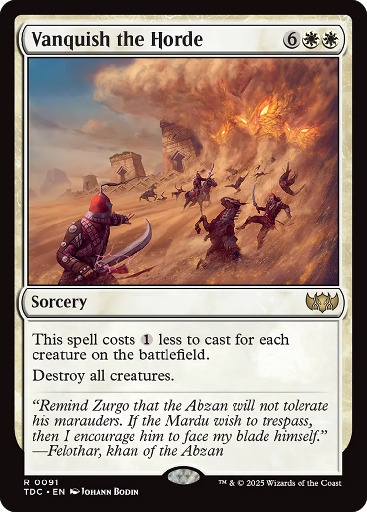 Victoire contre la horde — Tarkir: Dragonstorm Commander — Magic: The Gathering