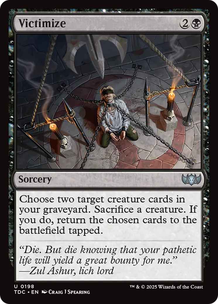 Victimize — Tarkir: Dragonstorm Commander — Magic: The Gathering