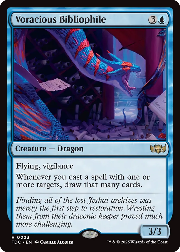 Voracious Bibliophile — Tarkir: Dragonstorm Commander — Magic: The Gathering