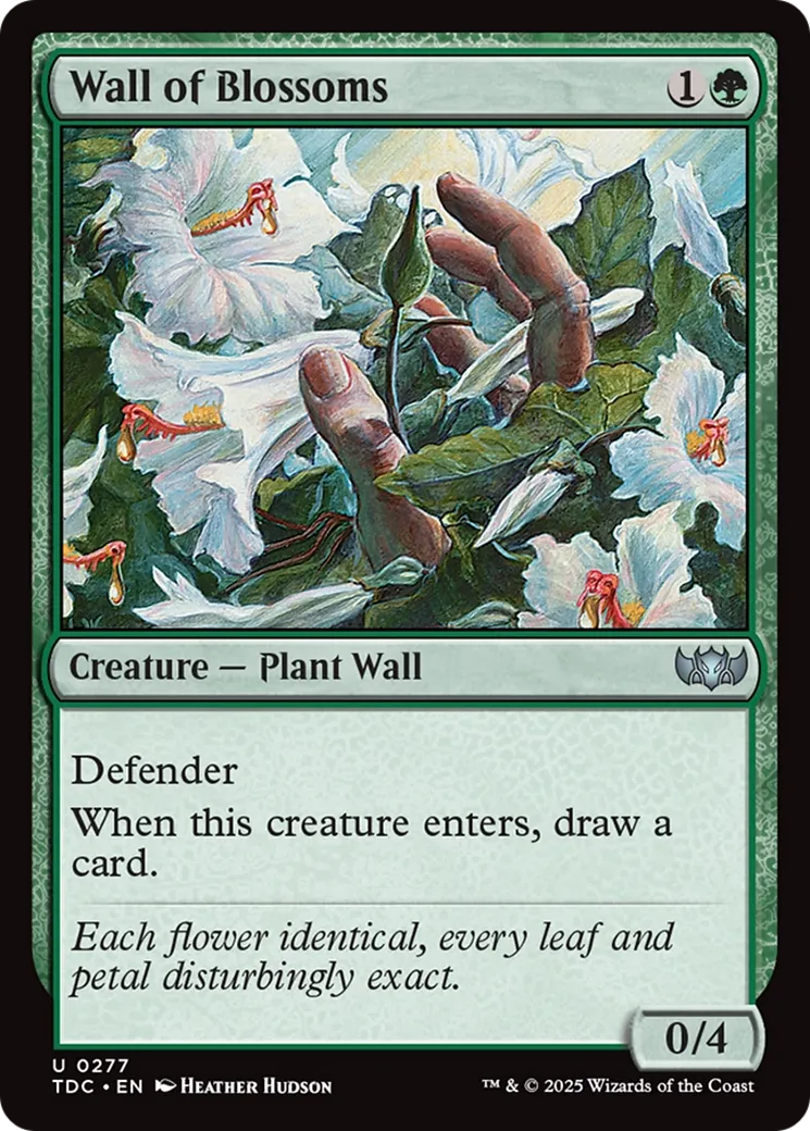 Mur de fleurs — Tarkir: Dragonstorm Commander — Magic: The Gathering