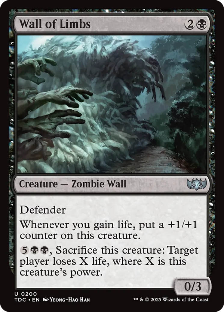 Mur de membres — Tarkir: Dragonstorm Commander — Magic: The Gathering