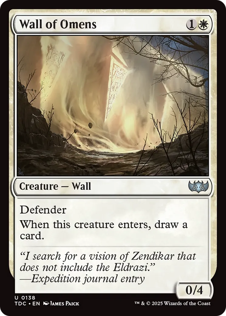 Mur d'augures — Tarkir: Dragonstorm Commander — Magic: The Gathering