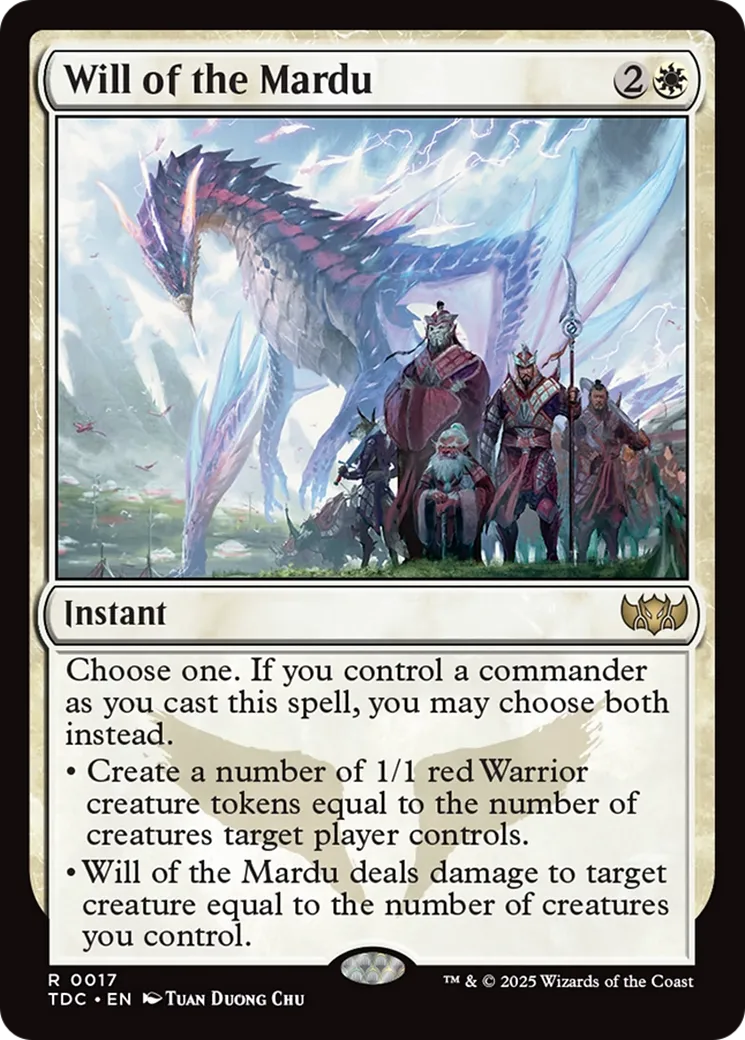 Volonté des Mardu — Tarkir: Dragonstorm Commander — Magic: The Gathering