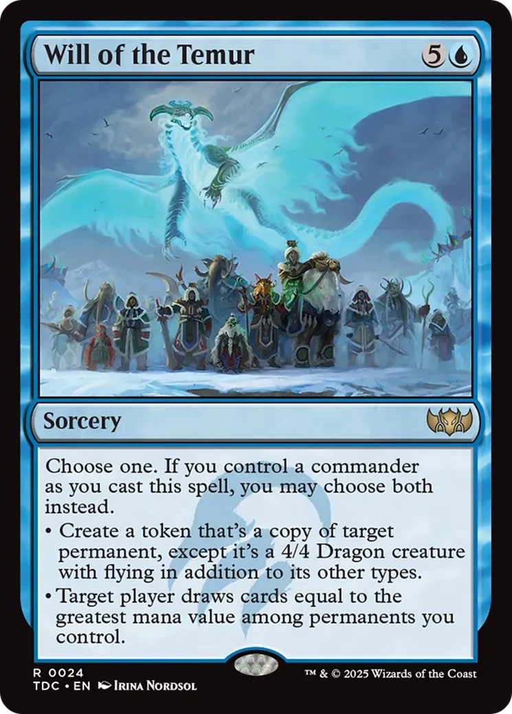 Volonté des Temur — Tarkir: Dragonstorm Commander — Magic: The Gathering