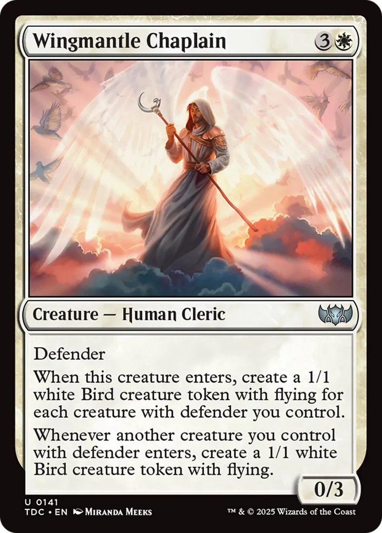 Wingmantle Chaplain — Tarkir: Dragonstorm Commander — Magic: The Gathering