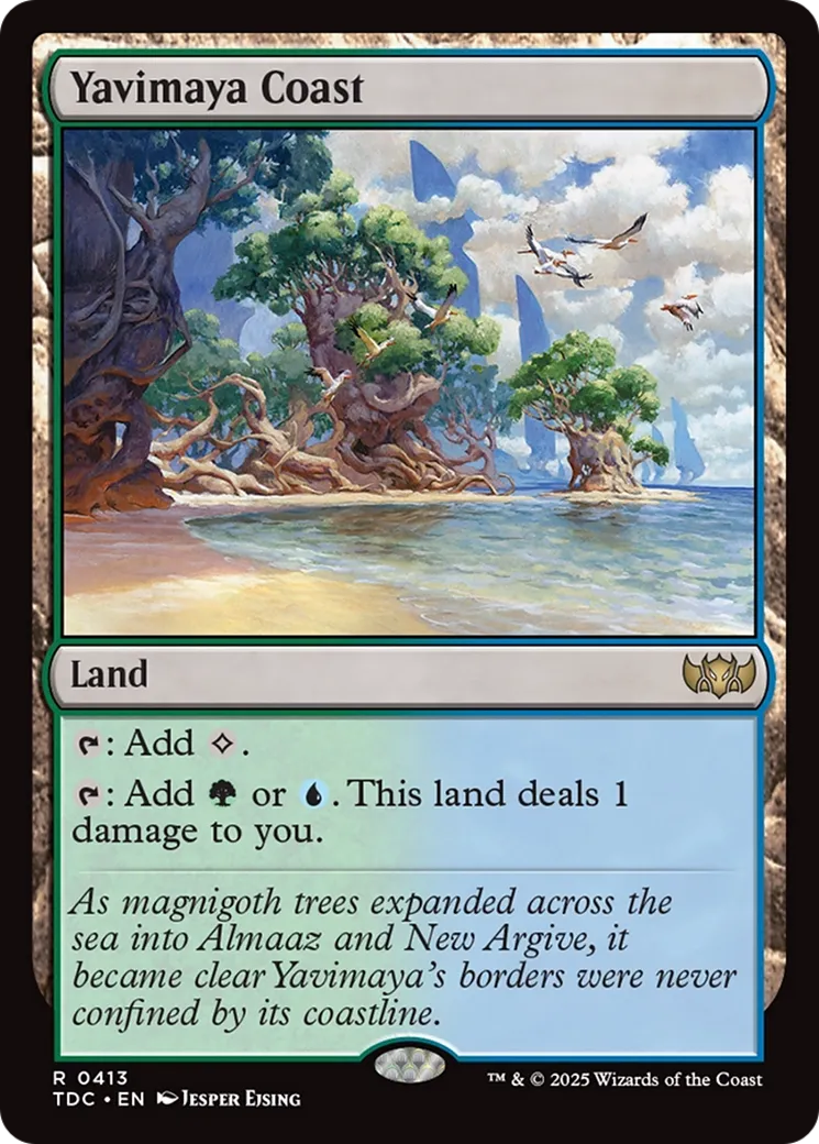 Yavimaya Coast — Tarkir: Dragonstorm Commander — Magic: The Gathering