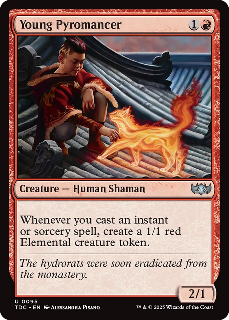 Jeune pyromancien — Tarkir: Dragonstorm Commander — Magic: The Gathering