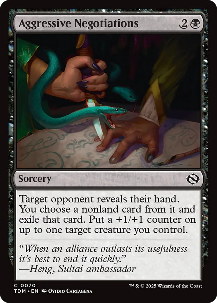 Négociations agressives — Tarkir: Dragonstorm — Magic: The Gathering