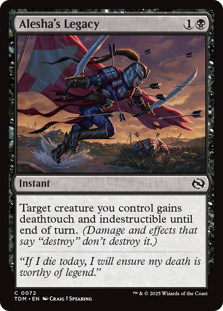 Héritage d'Alesha — Tarkir: Dragonstorm — Magic: The Gathering