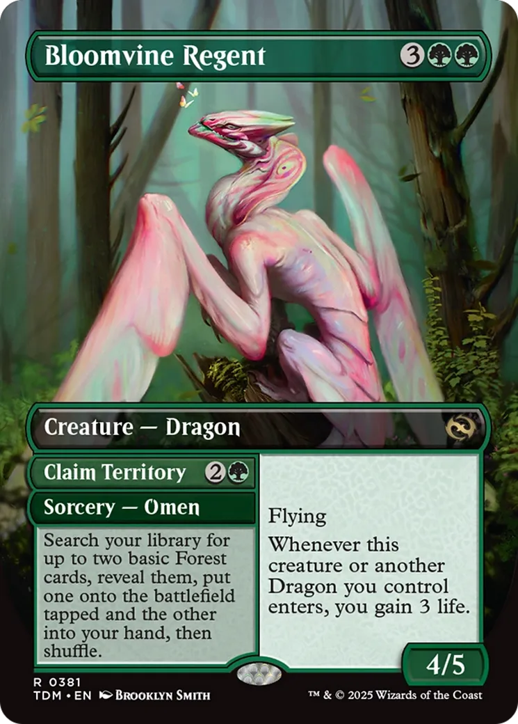 Bloomvine Regent // Claim Territory — Tarkir: Dragonstorm — Magic: The Gathering