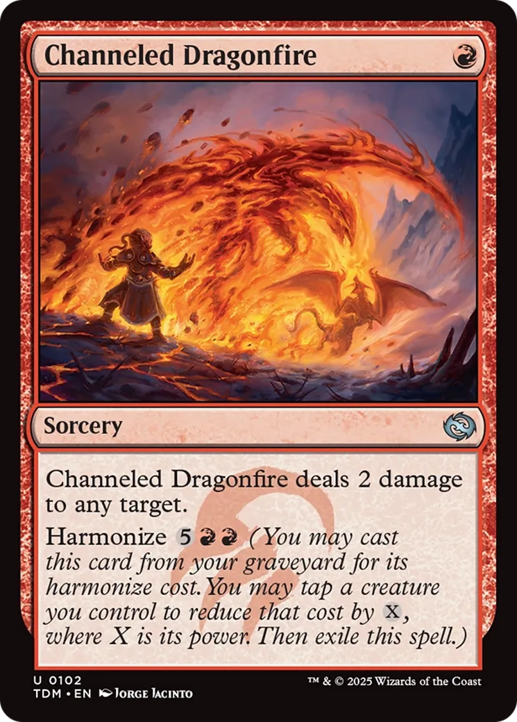 Feu des dragons canalisé — Tarkir: Dragonstorm — Magic: The Gathering