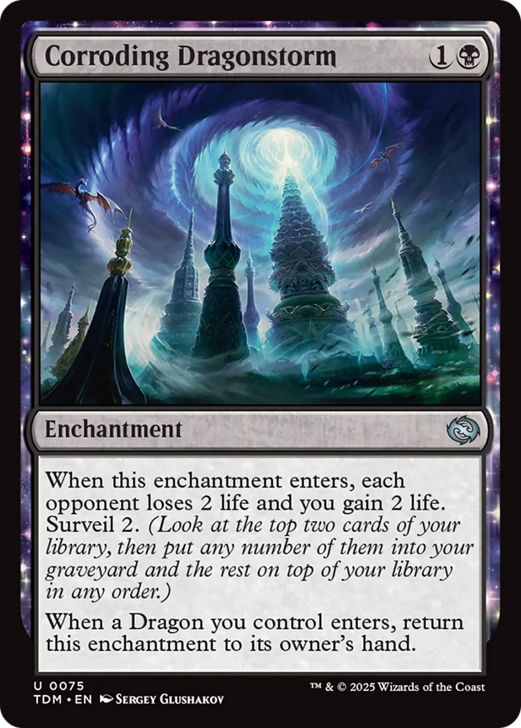 Orage des dragons corrosif — Tarkir: Dragonstorm — Magic: The Gathering